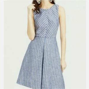 J. Crew Chevron Striped Open Dress